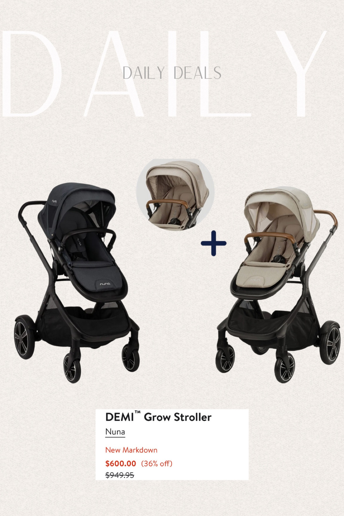 Nuna - Demi Grow Stroller sale $600 (WAS $949)✨ gift ideas for new mom & moms to be🤍 

#nuna #nunastroller #nunademistroller #baby #babystroller #giftideaformomtobe #giftideafornewmom #babyregistry #babyshower #babyshowergifts #giftideas #babyregistrymusthaves #babyshowerfinds #newborn #babygear #babymusthaves #nordstromsale #nordstromnuna #nunagear #nunababystroller #daiydeals #dealoftheday #bestsellers #ltkbaby #ltkholidaysale #ltkcyberweek #strollers

#LTKbump #LTKHolidaySale #LTKGiftGuide