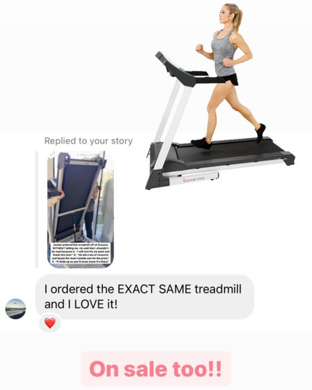 Amazon treadmill on sale 🤩 this is the one we have! So easy to set up and use 🙌🏼

#LTKhome #LTKfitness #LTKsalealert