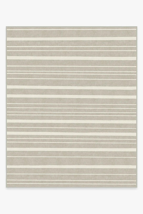 Hudson Stripe Stone Flatwoven Rug | Ruggable US | Ruggable