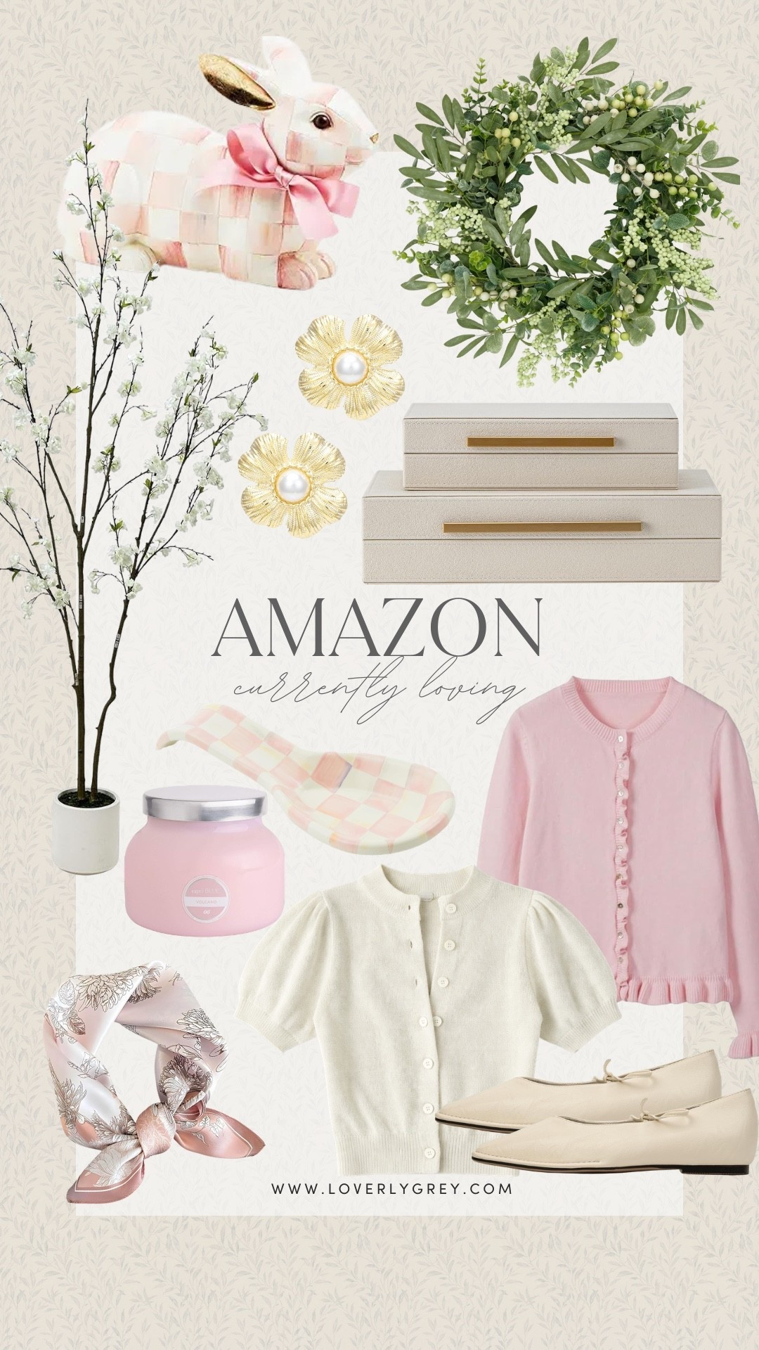 Amazon finds that I am currently loving! The pink long sleeve cardigan and white short sleeve button up are perfect for spring! I’m also loving the wreath, faux plant, and bunny rabbit for spring decor!

#LTKHome #LTKSeasonal