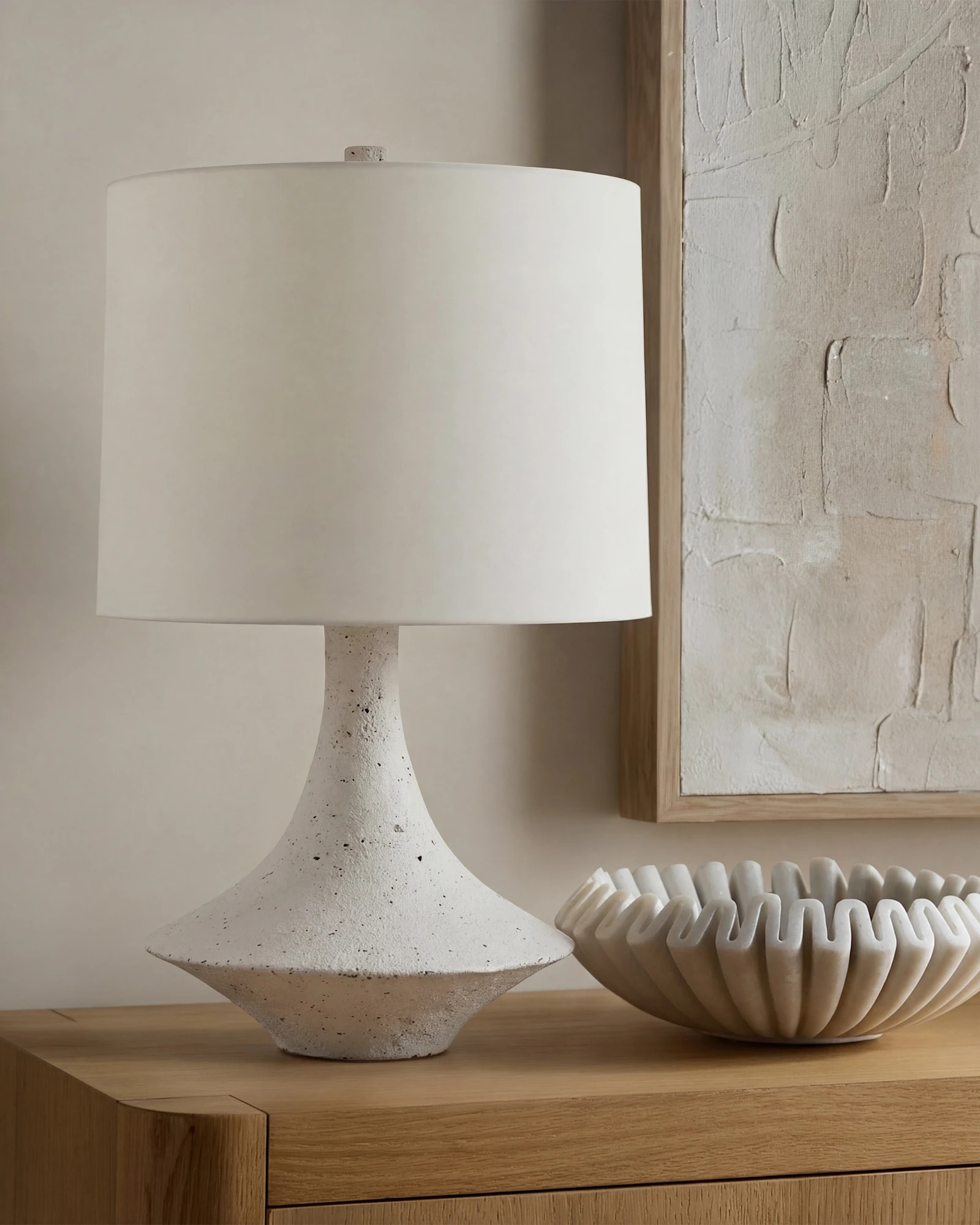 Sculptural Resin Table Lamp | Quince