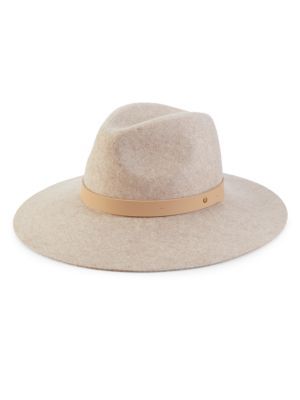 Leather Band Wool Fedora | Saks Fifth Avenue OFF 5TH