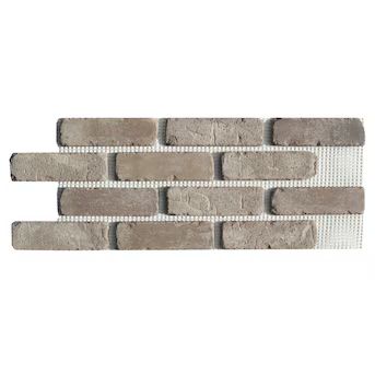 Old Mill Thin Brick Systems Brickweb 10.5-in x 28-in Rushmore Brick Veneer Panel 8.7-sq ft | Lowe's