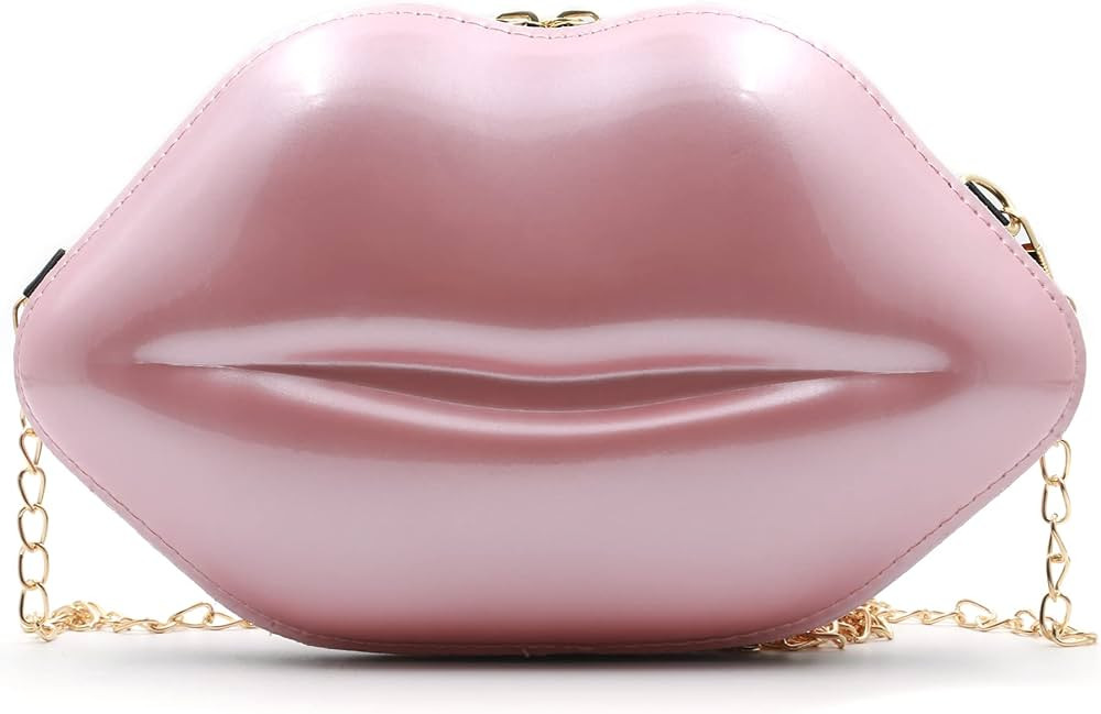 WLC Lip Shaped Purse PU Banquet Evening Banquet Bags Young Girl Party Clutch | Amazon (US)