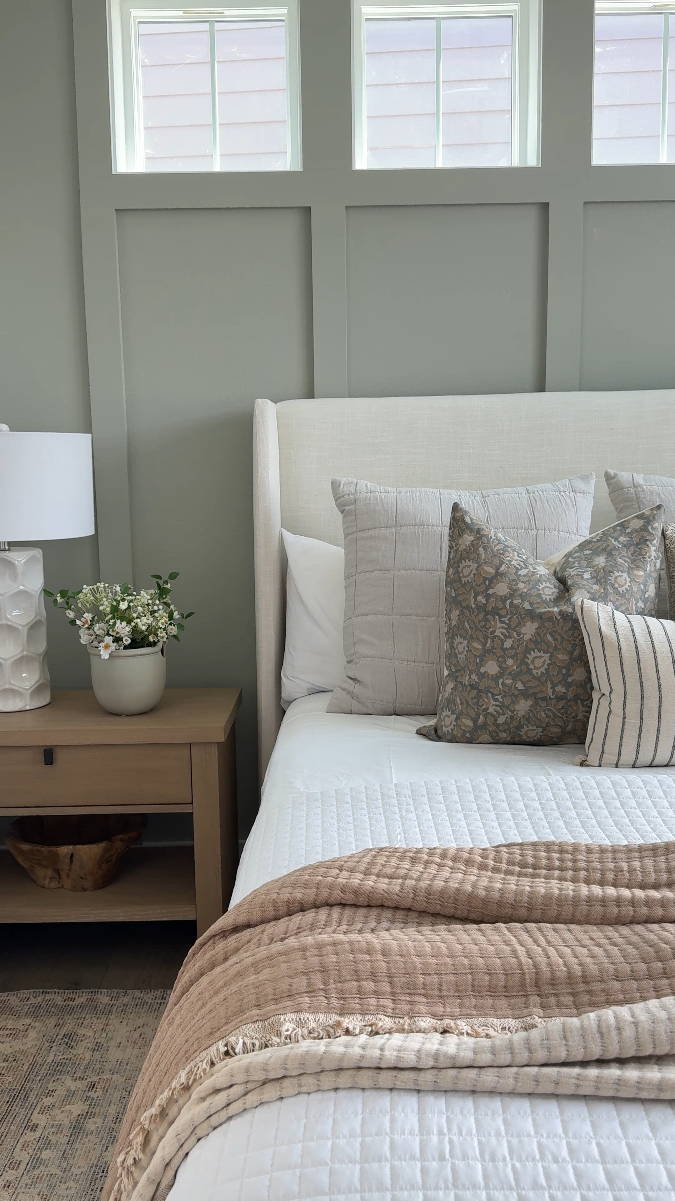 A little view of our primary bedroom at our beach home 🤍 I absolutely love how it all came together!! 

#LTKHome #LTKVideo #LTKSaleAlert