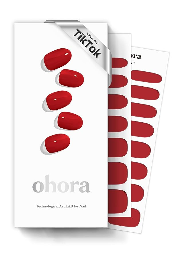 ohora Semi Cured Gel Nail Strips (N Addict) - Works with Any Lamps, Salon-Quality, Long Lasting, ... | Amazon (US)