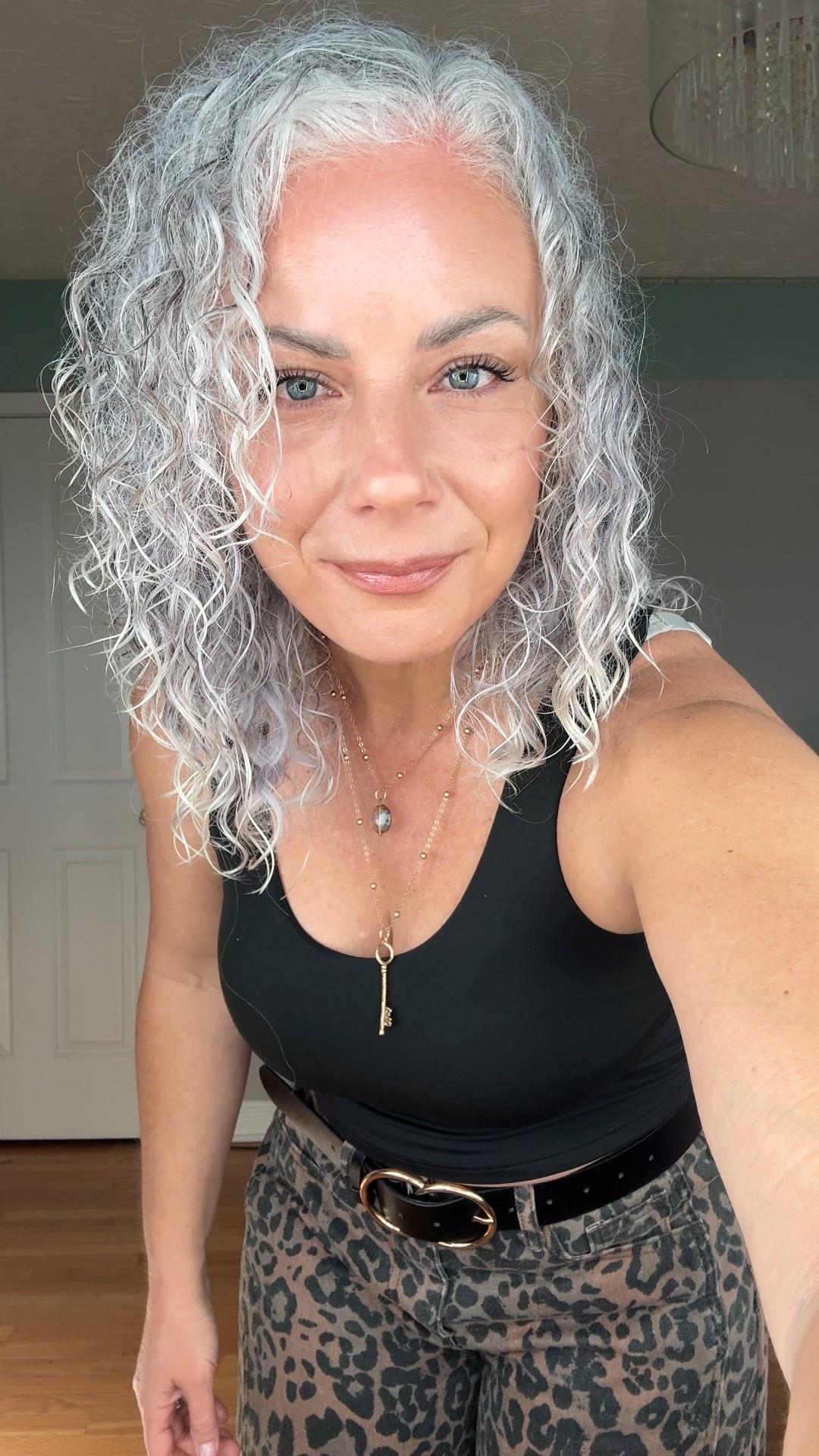 Amazon find alert! These cheetah print jeans are the perfect mix of bold + comfy—high-waisted with a relaxed leg for that effortlessly cool vibe. Paired with a cropped tank, gold-accented belt, and my fave statement necklace from Katia Designs. Easy, edgy, and so wearable!

#LTKStyleTip #LTKOver40 #LTKBeauty