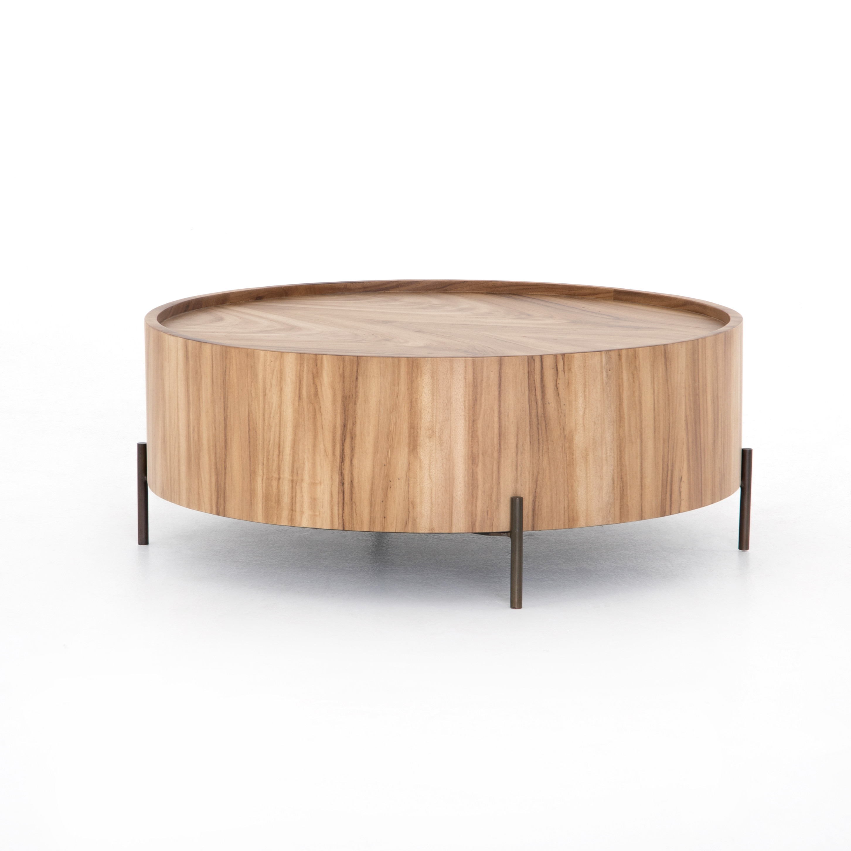 Lunas Drum Coffee Table Gold Guanacaste | Scout & Nimble