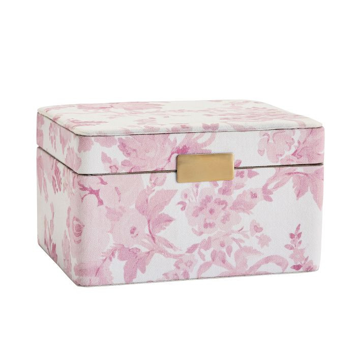 LoveShackFancy Pink Floral Jewelry Box | Pottery Barn Teen