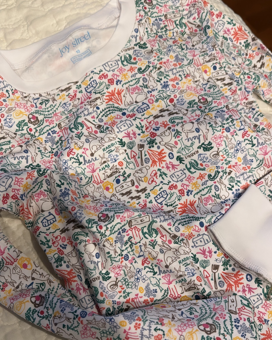 Joy Street Kids PJs are a fave in our house! I love the cute patterns for seasons, favorite sports, and favorite locations! The two piece PJs for kids run small- I usually go up two sizes for my kids!
For myself I took my regular PJ size! 