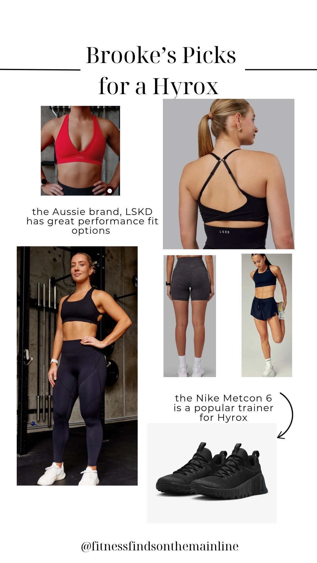 If I was going to do a Hyrox, this is what I’d wear to train and on race dayy

#LTKActive #LTKShoeCrush