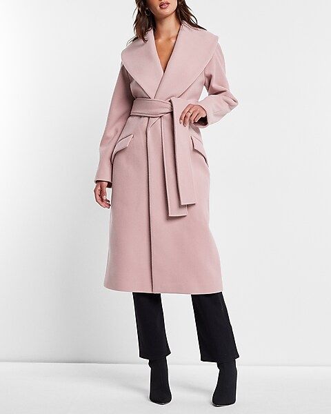 Shawl Lapel Wrap Coat | Express