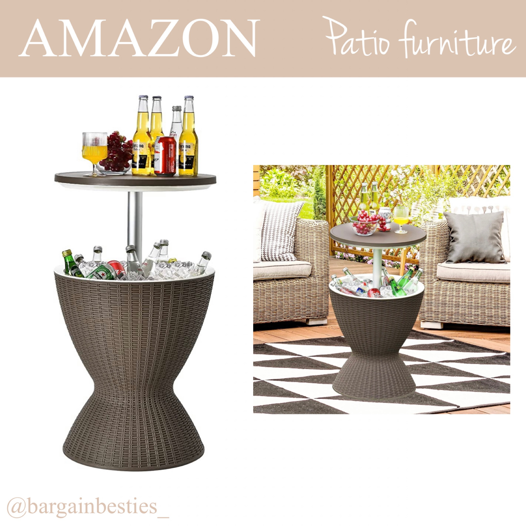 I want this for my back porch so bad 🤩 comes in black or brown! Porch drinks? Yes please!! 

#LTKhome #LTKSeasonal #LTKFind