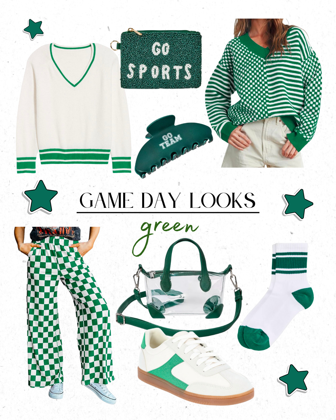 Everything you need to cheer for your team on game day! 

#gameday #momootd #millennial #womensfashion #affordablefashion #green 

 