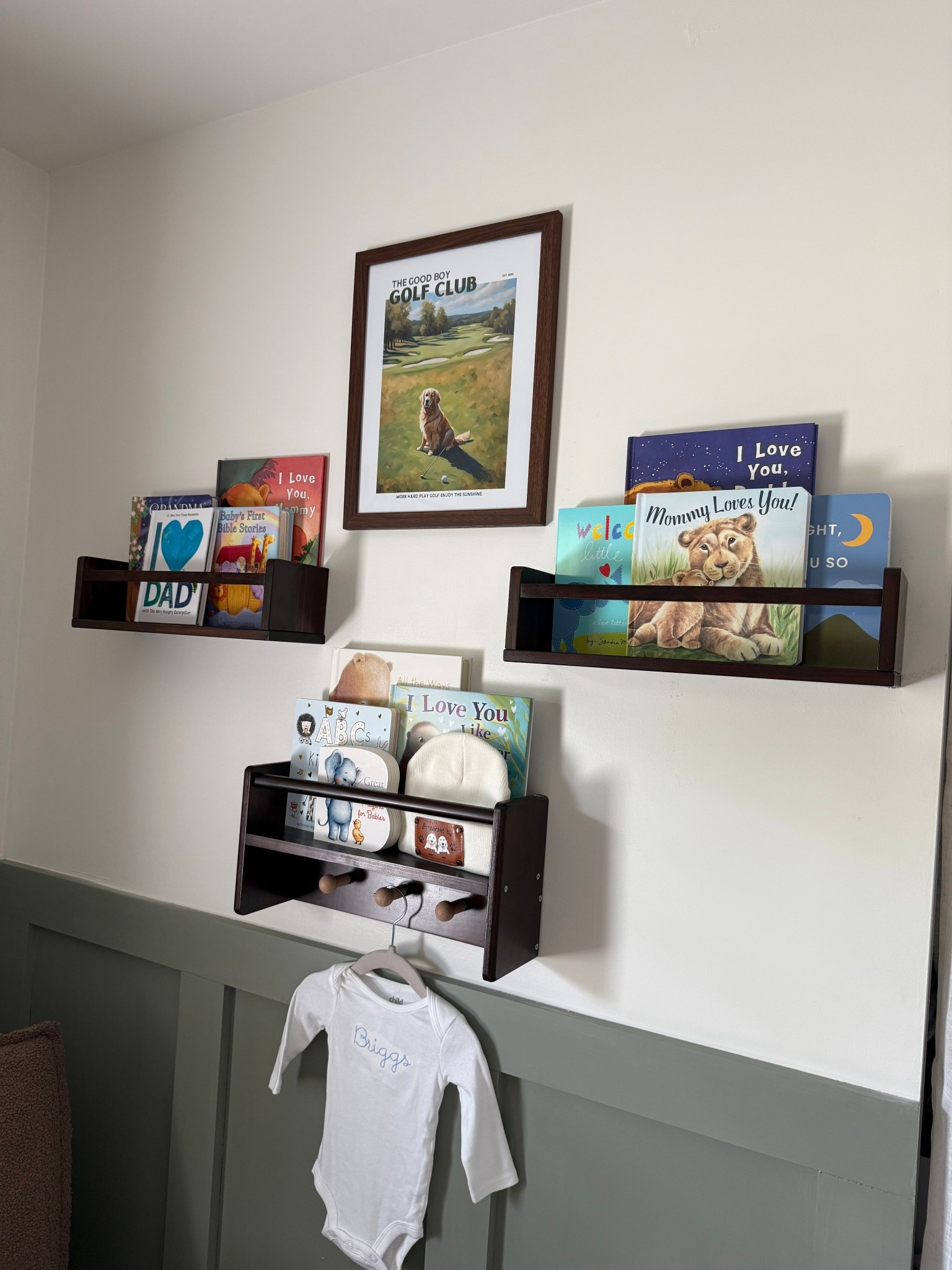 Nursery shelves and wood picture frame! 

#LTKHome