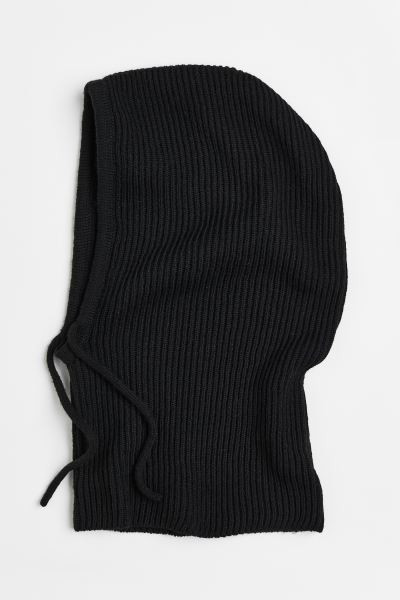 Ribbed balaclava - Cream - Ladies | H&M GB | H&M (UK, MY, IN, SG, PH, TW, HK)
