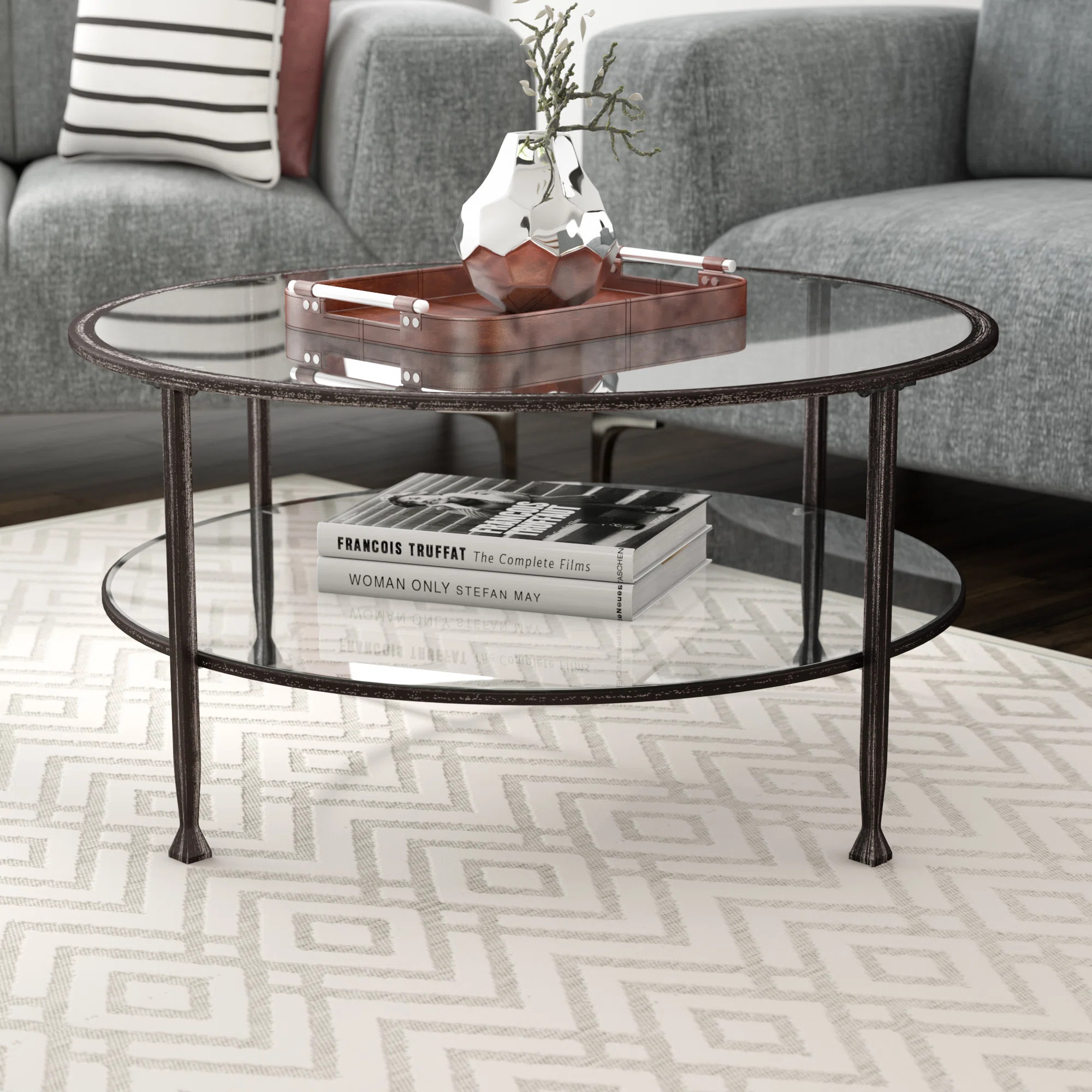Jordyan Glass Top Coffee Table | Wayfair North America