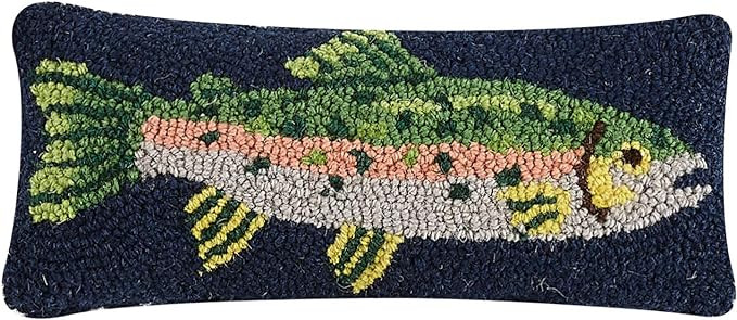 Peking Handicraft 30TG462C05OB Blown Filled Hook Throw Pillow, 12-inch Length, Wool and Cotton (T... | Amazon (US)