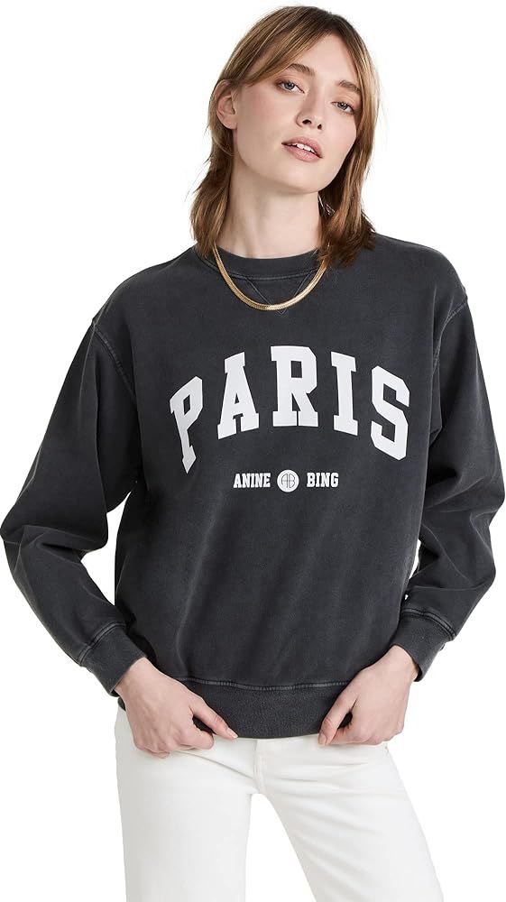 ANINE BING Women's Ramona Sweatshirt University Paris | Amazon (US)