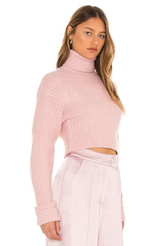 For Love & Lemons Madeline Turtleneck in Light Pink from Revolve.com | Revolve Clothing (Global)