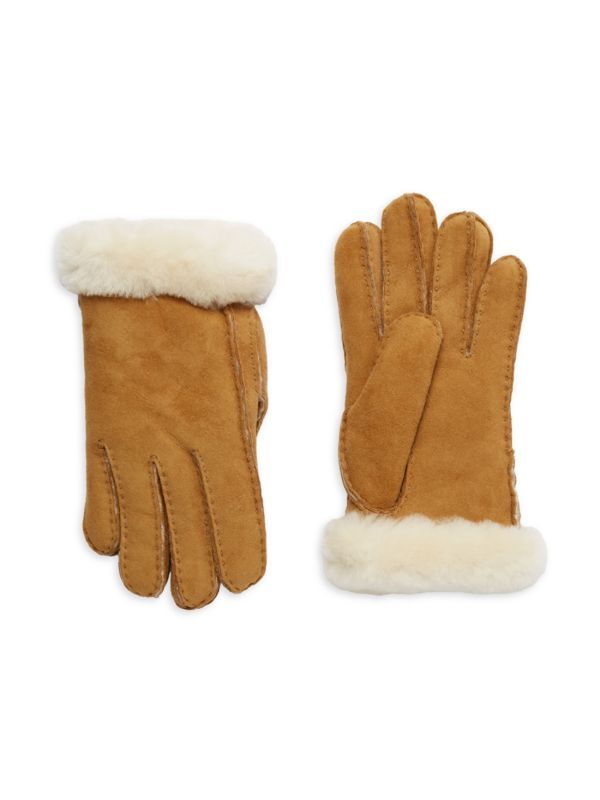 Shearling-Trim Leather Gloves | Saks Fifth Avenue OFF 5TH