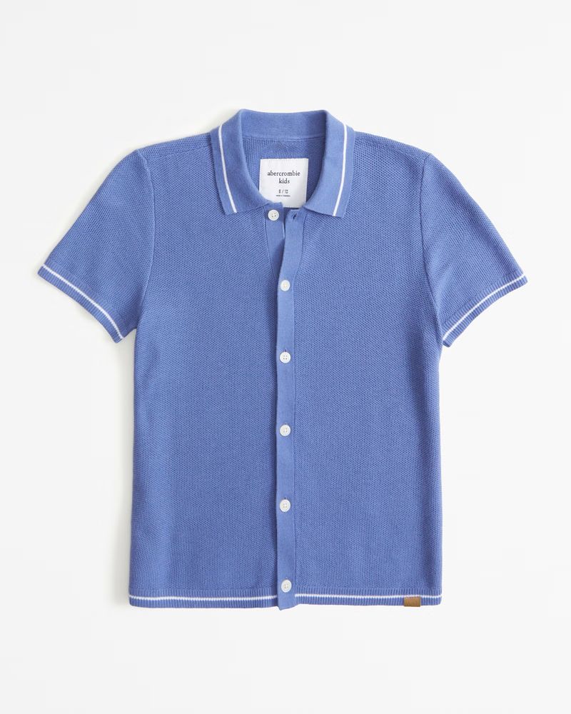 button-through sweater polo | Abercrombie & Fitch (US)