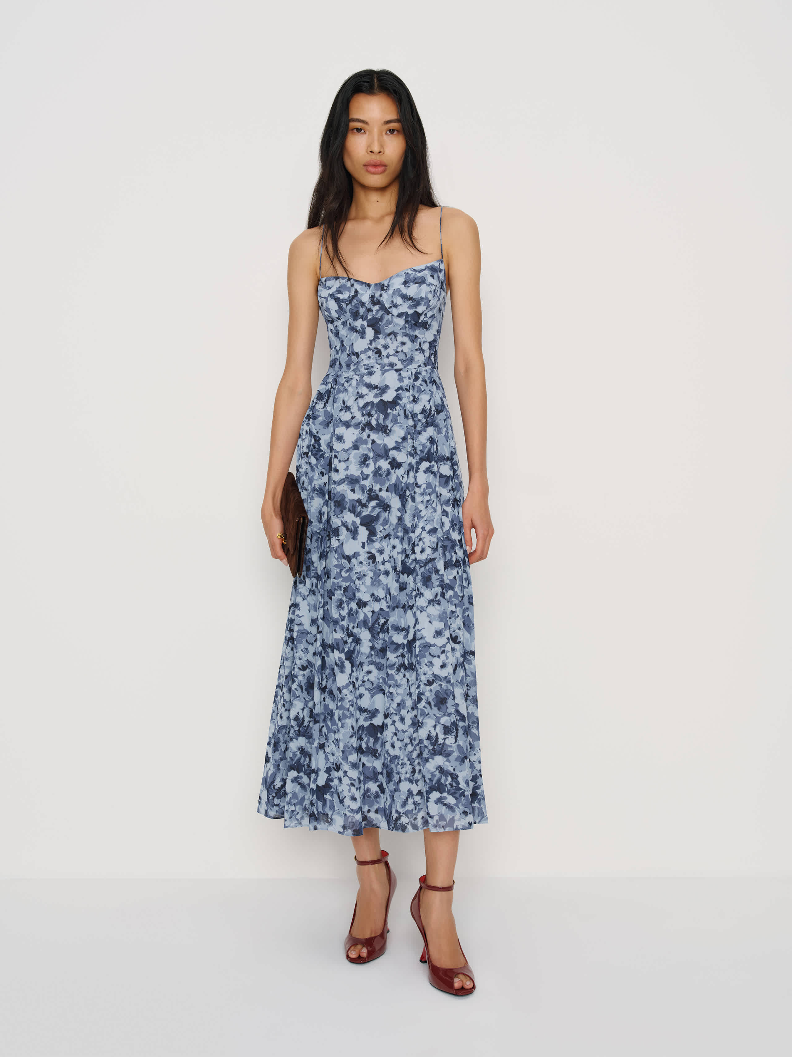 Reformation Jaelyn Dress Blue 12 | Reformation (Global)
