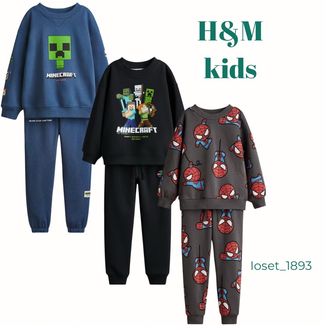 Kids pant sets 
-mine craft pant set
- spider man pant set
#hmkids 

#LTKFindsUnder50 #LTKKids