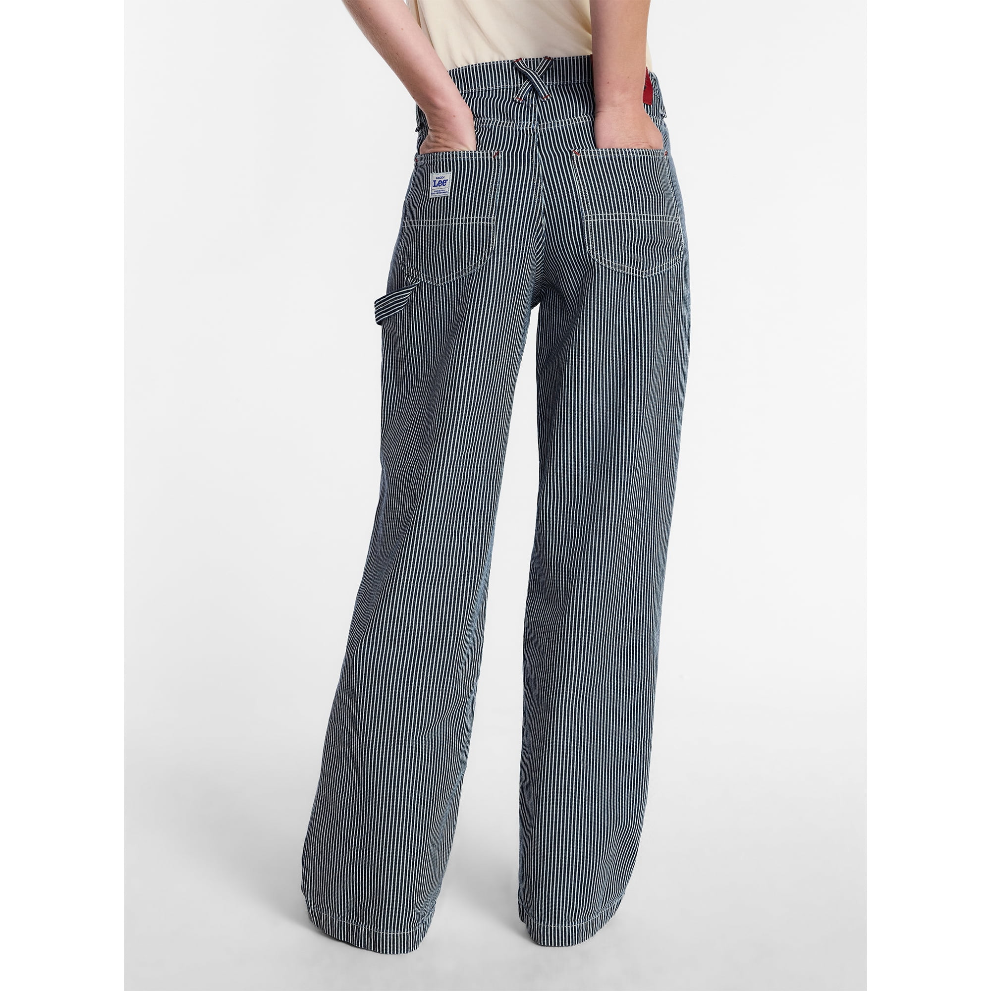 Kacey Lee Women's Mid Rise Loose Carpenter Jeans, Sizes 0-18 | Walmart (US)