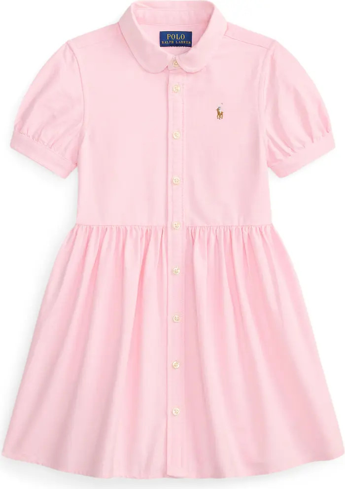 Kids' Cotton Oxford Shirtdress | Nordstrom