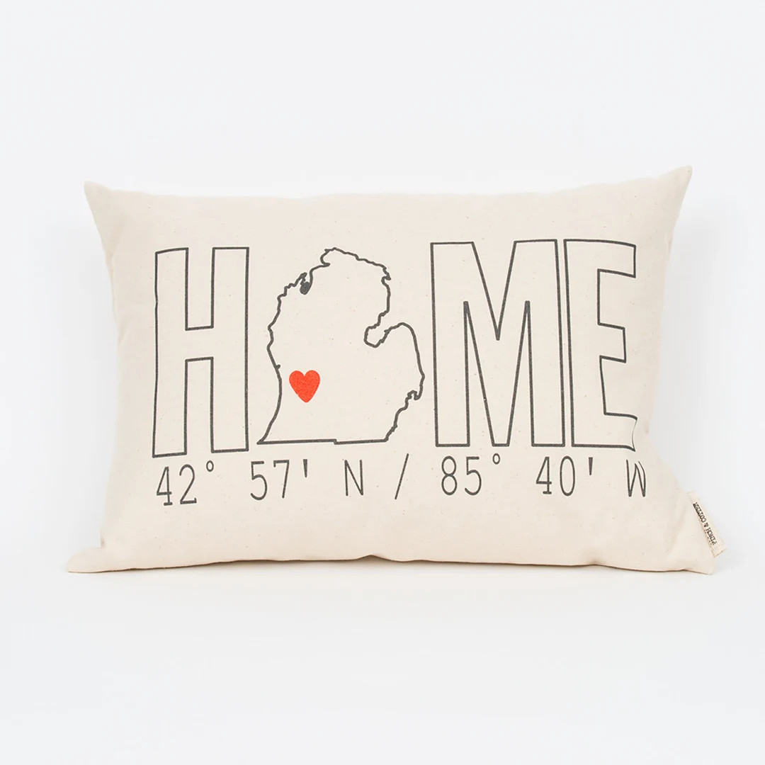Custom Home Coordinates Pillow, Housewarming Gift, Realtor Closing Gift, New Home Gift, Gift for ... | Etsy (US)
