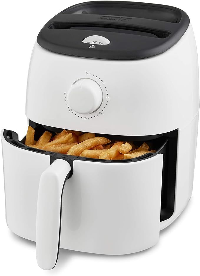 DASH Tasti-Crisp™ Electric Air Fryer Oven, 2.6 Qt., White – Compact Air Fryer for Healthier F... | Amazon (US)