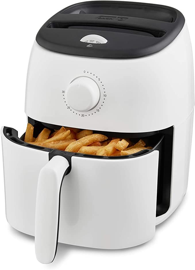 DASH Tasti-Crisp™ Electric Air Fryer Oven, 2.6 Qt., White – Compact Air Fryer for Healthier F... | Amazon (US)