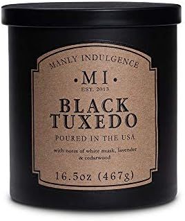 Manly Indulgence 109310 Black Tuxedo Scented Jar Candle, 16.5 Oz | Amazon (US)