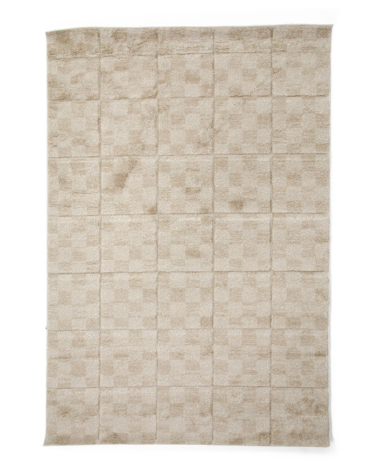 Made In Egypt 5x7 Checkered Area Rug | TJ Maxx