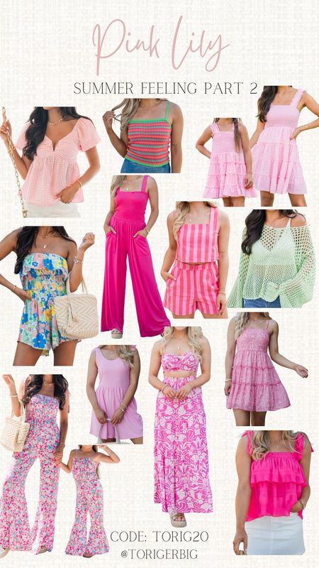 Loving all of these new items from our collection. #pinklily #summerstyle 

Use code TORIG20 for discount 

#LTKSaleAlert #LTKStyleTip #LTKFindsUnder50