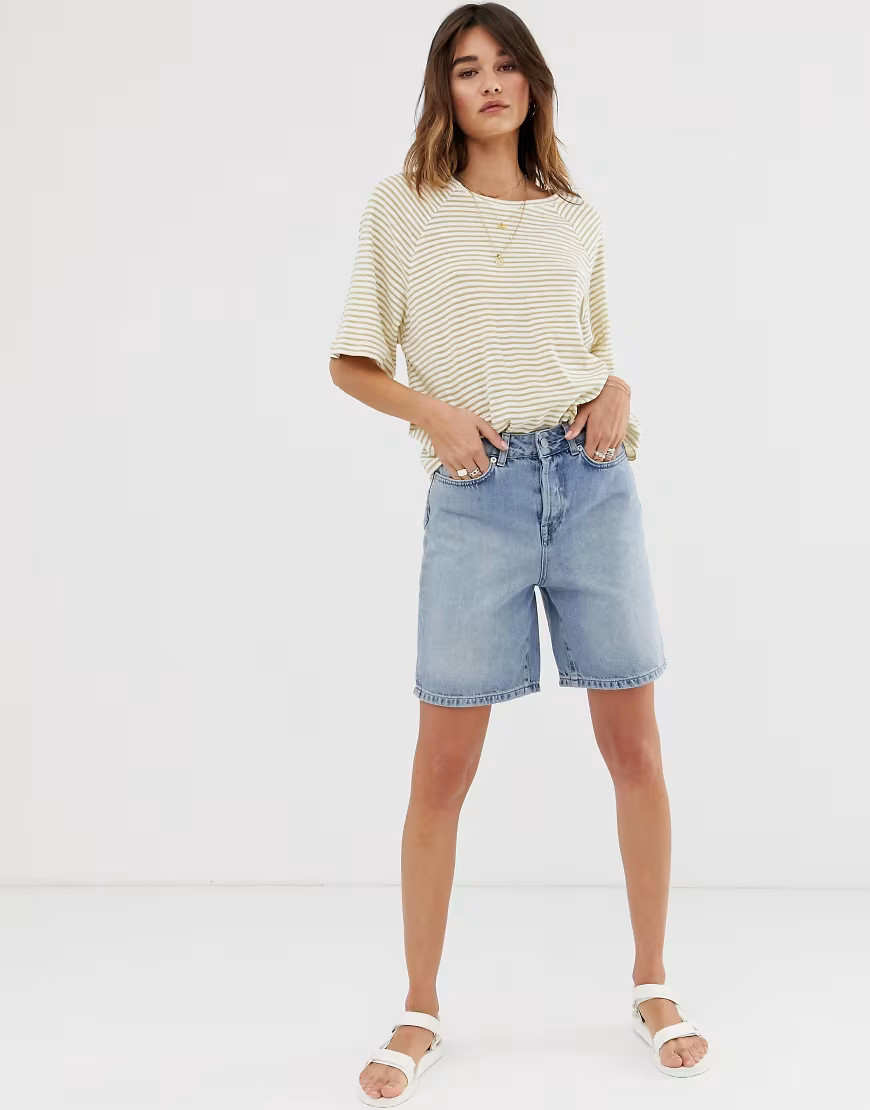 Selected Femme - Mom shorts lunghi-Blu | ASOS (Global)