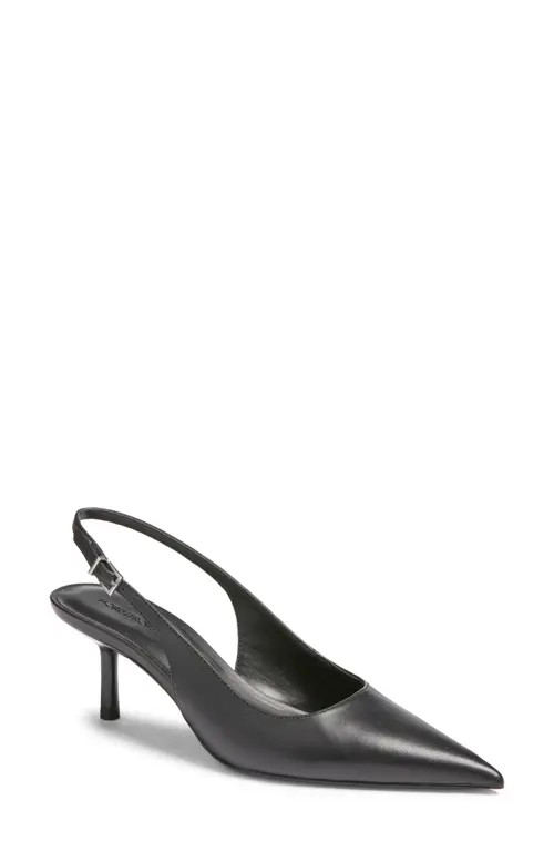 Nordstrom Liza Slingback Pointed Toe Pump in Black at Nordstrom, Size 10 | Nordstrom