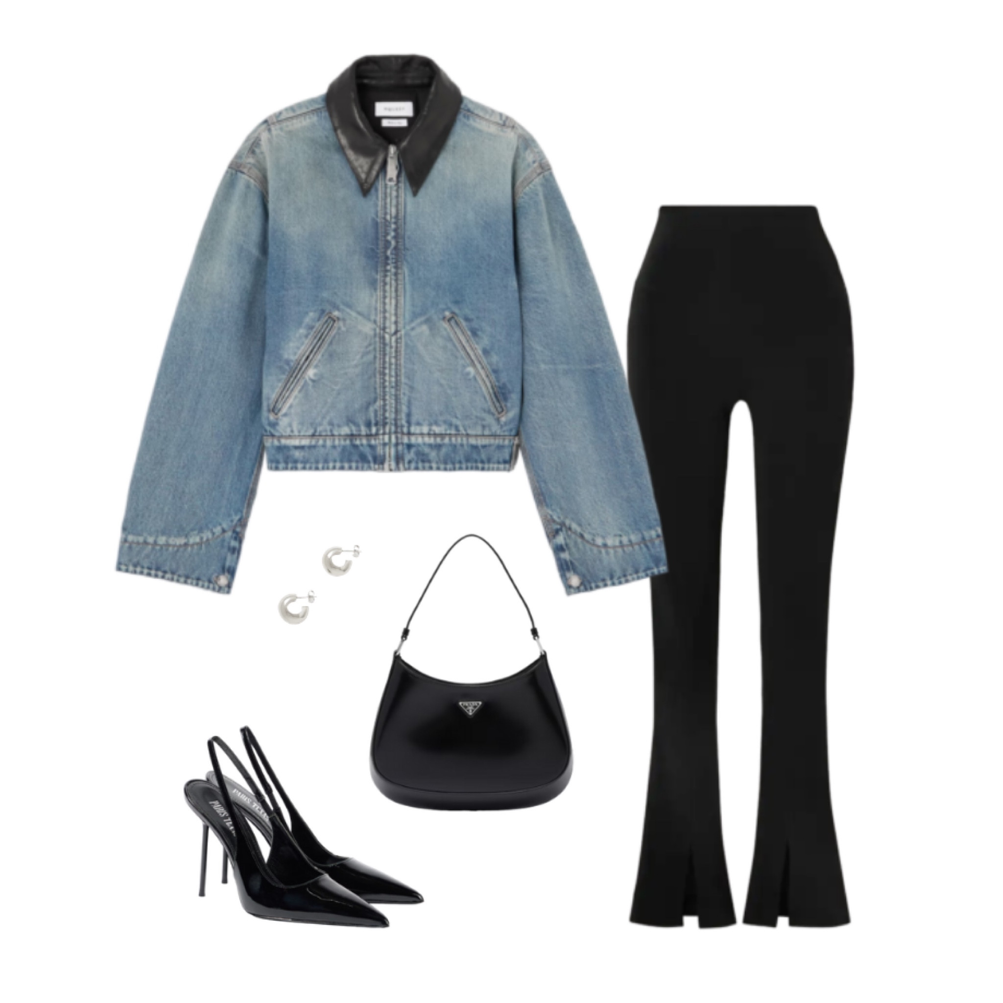 denim jacket outfit🖤

#LTKautumn