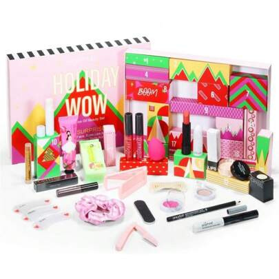 Calendrier De L'Avent Beauty Makeup Set 2024,20 Pcs Calendrier De L'Avent Make Up Set,Kit De Maquillage Complet Avec Rouge Ã  LÃ¨vres Lipgloss Conceal | SHEIN