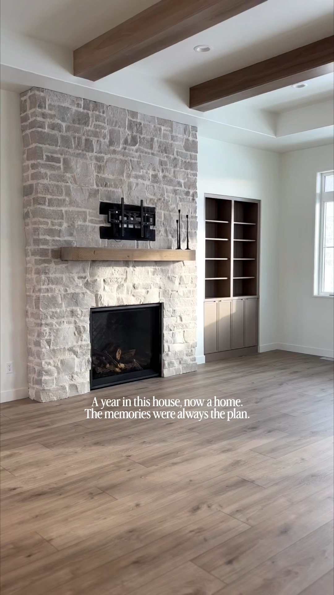 🥹 We officially have been in our new home for one year! A year ago, this was just a house with empty rooms and big dreams. Now it’s where holidays are louder, mornings are slower,
laughter, traditions and the memories we’re still making. 

Thanks for being here and following along! Here’s to many more memories (can’t wait to bring you along). 

#beforeandafterhome #hometransformation #christmasathome #holidayhome


#LTKHoliday #LTKHome