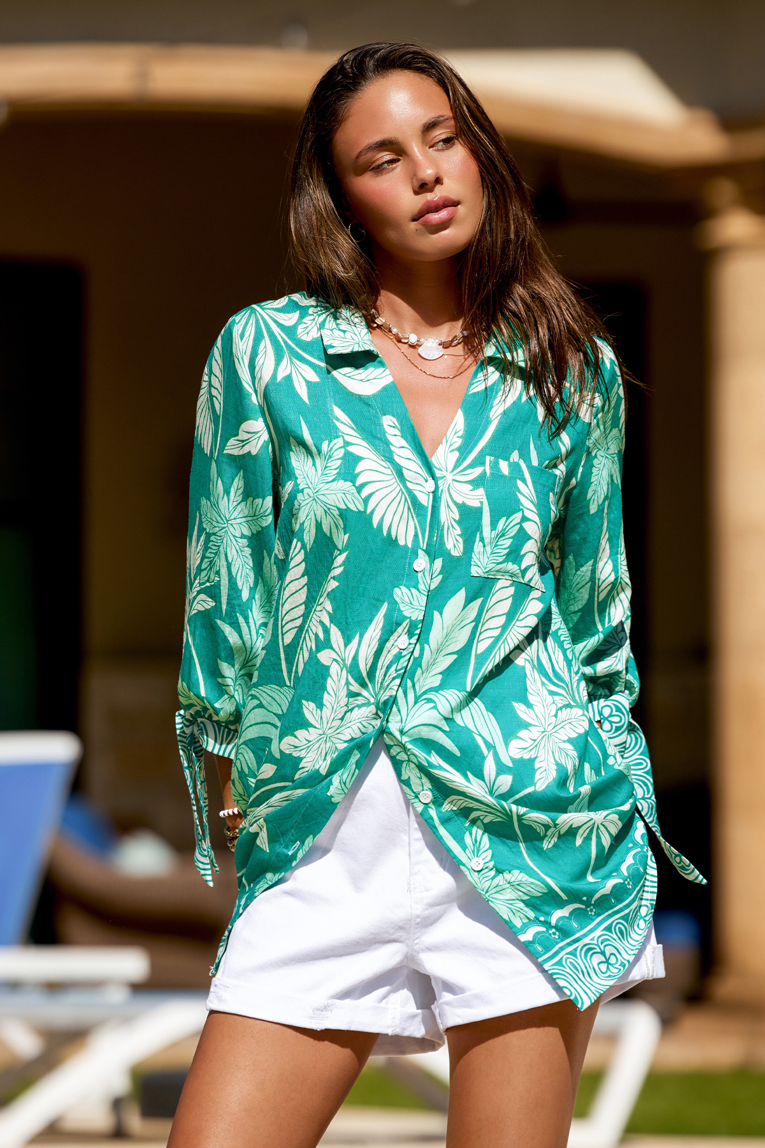 Lakeside Lounging Tropical Mini Dress | Cupshe US