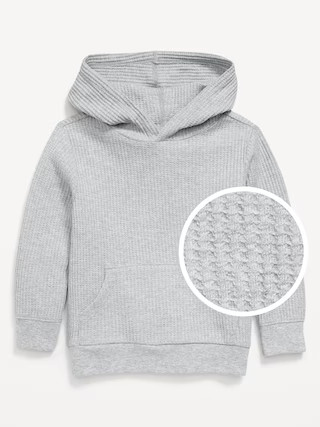 Long-Sleeve Striped Waffle-Knit Hoodie for Toddler Boys | Old Navy (US)
