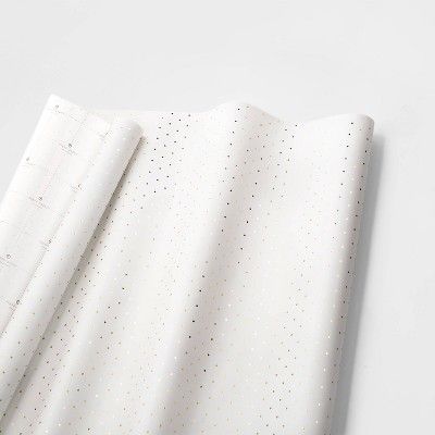 White with Gold Swiss Dots Gift Wrap Single Roll - sugar paper™ | Target