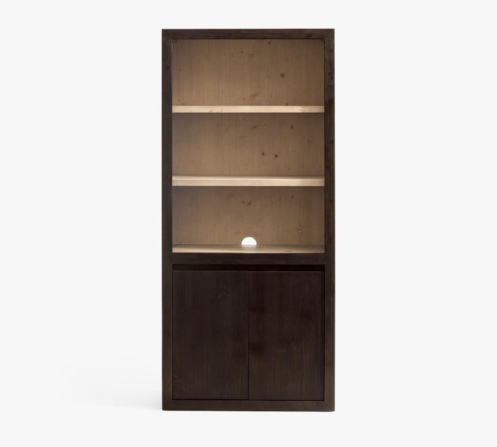 Folsom Two-Toned Bookcase with Doors (33") | Pottery Barn (US)