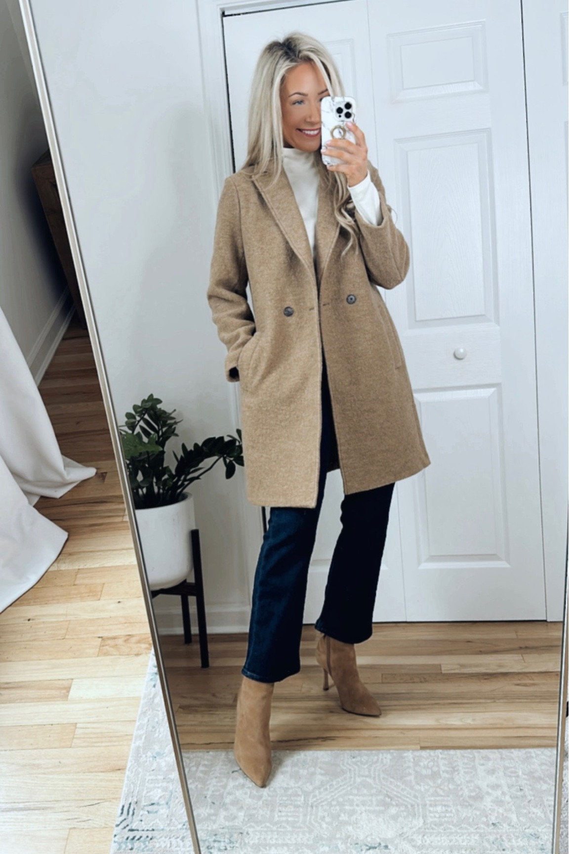 J crew clearance camel wool coat