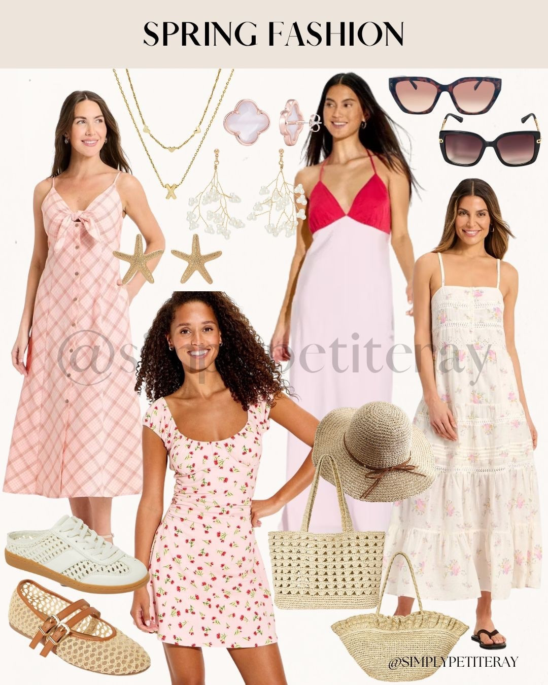 Spring Style & Target Finds! 🌸

Embrace the blooming season with these effortless, under $50 feminine looks! 💖

I am loving the variety of soft florals and breezy silhouettes for spring. I paired a pink checkered midi with woven flats for a casual brunch, while the floral tiered maxi is perfect for a sunny stroll. For a pop of color, I chose the vibrant two-tone slip dress. Finish any of these looks with gold starfish studs, a chic straw tote, and classic sunnies for the ultimate refreshed seasonal style!

#OOTD
#SpringFashion
#TargetStyle
#TargetFinds
#SpringDresses
#FloralDress
#BeachStyle
#StrawBag
#SummerOutfit
#FeminineStyle
#AffordableFashion
#LTKUnder50
#LTKSeasonal
#VacationStyle
#SpringOutfitInspo


#LTKootd #LTKspring #LTKspringtrends