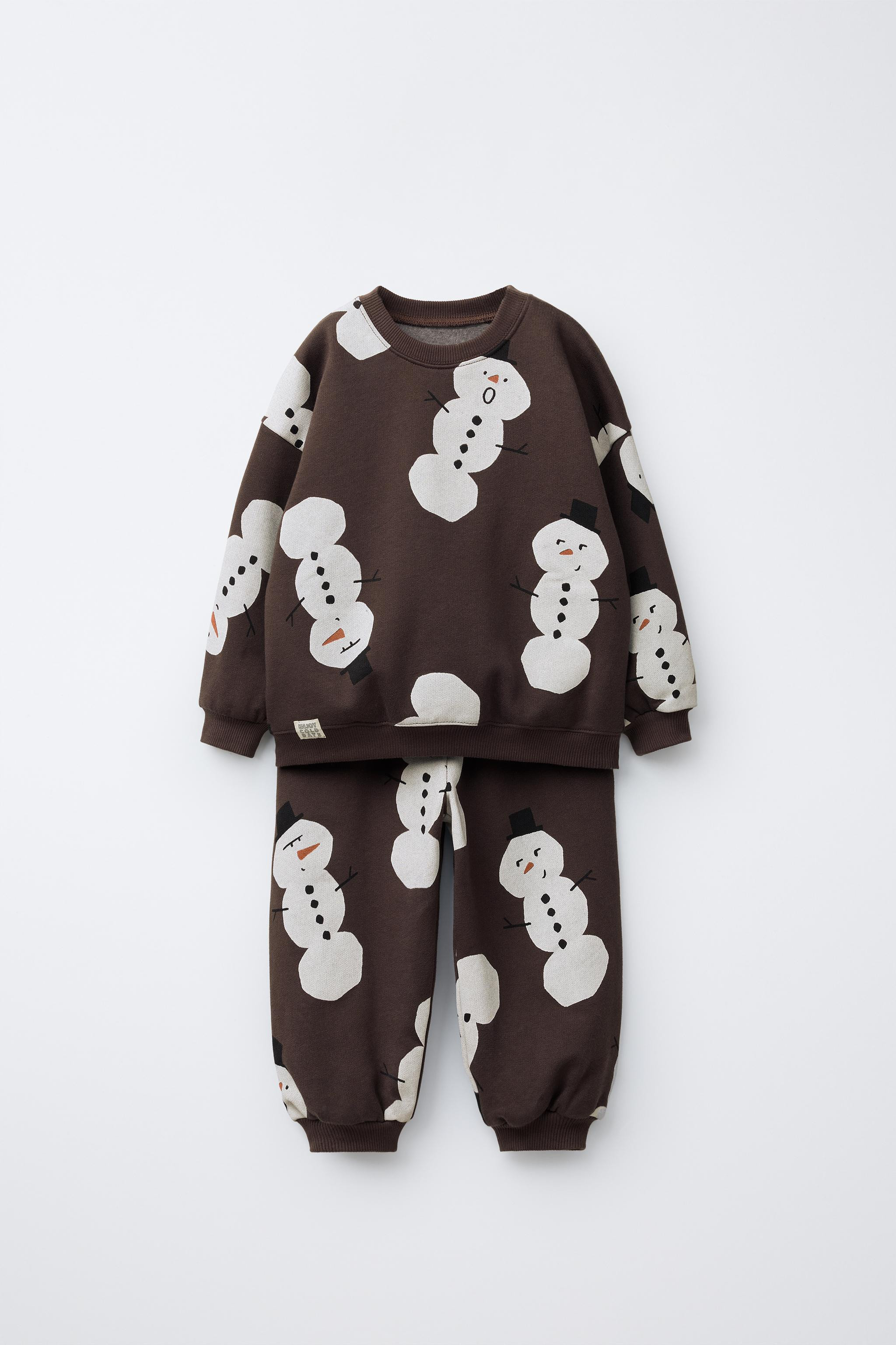 SNOWMEN PRINT JOGGING SET | Zara US