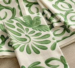 Puebla Organic Cotton Napkins - Set of 4 | Pottery Barn (US)