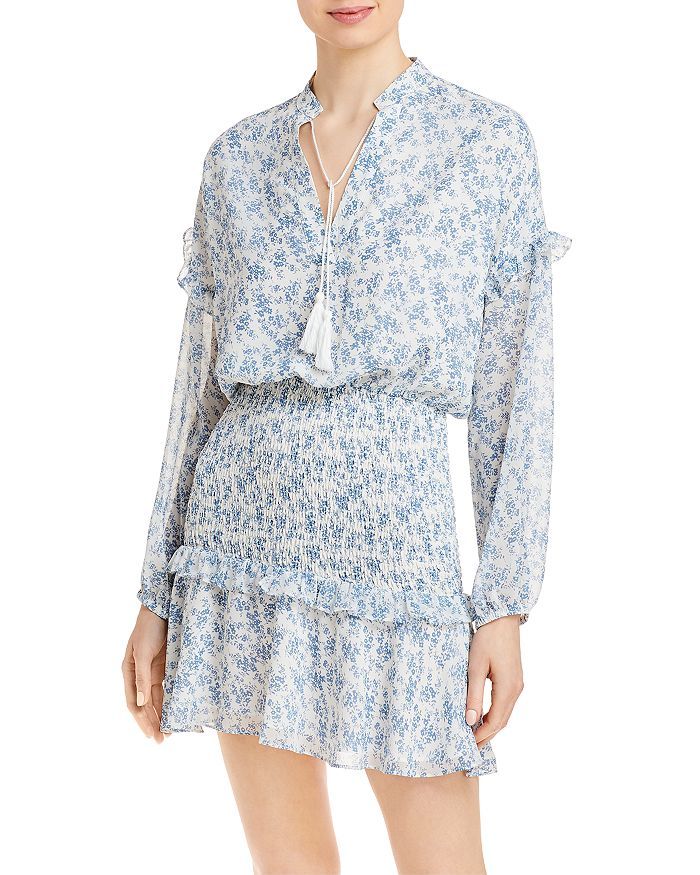 Long Sleeve Smocked Mini Dress - 100% Exclusive | Bloomingdale's (US)